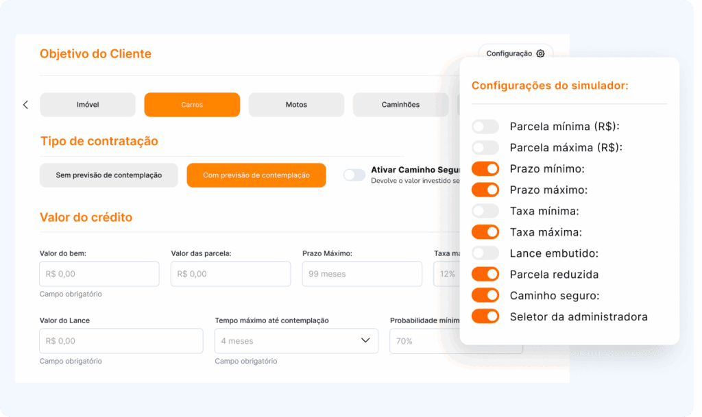 Contempla Capital - Curadoria de cotas de consórcio selecionadas